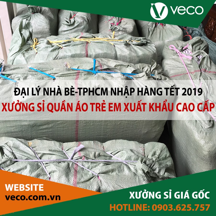 Khách sỉ Nhà Bè-TPHCM đổ xô nhập hàng Tết 2019 tại xưởng sản xuất sỉ quần áo trẻ em xuất khẩu cao cấp VECO